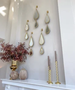 Inspire Me! Home Decor WALL ART & MIRRORS Teardrop Mirrors (Set Of 5) (2 Colors)