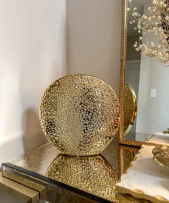 Inspire Me! Home Decor Studded Gold Round Vase
