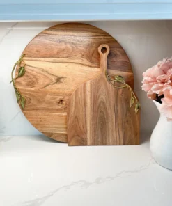 Inspire Me! Home Decor Large Wood Charcuterie Board Leaf Design (2 Styles)