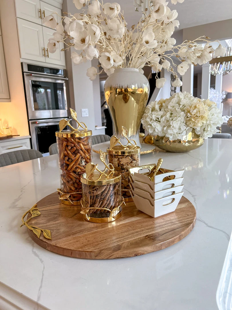 Inspire Me! Home Decor Large Wood Charcuterie Board Leaf Design (2 Styles)