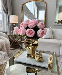 Inspire Me! Home Decor Gold Hexagon Ginger Jar (2 Sizes)