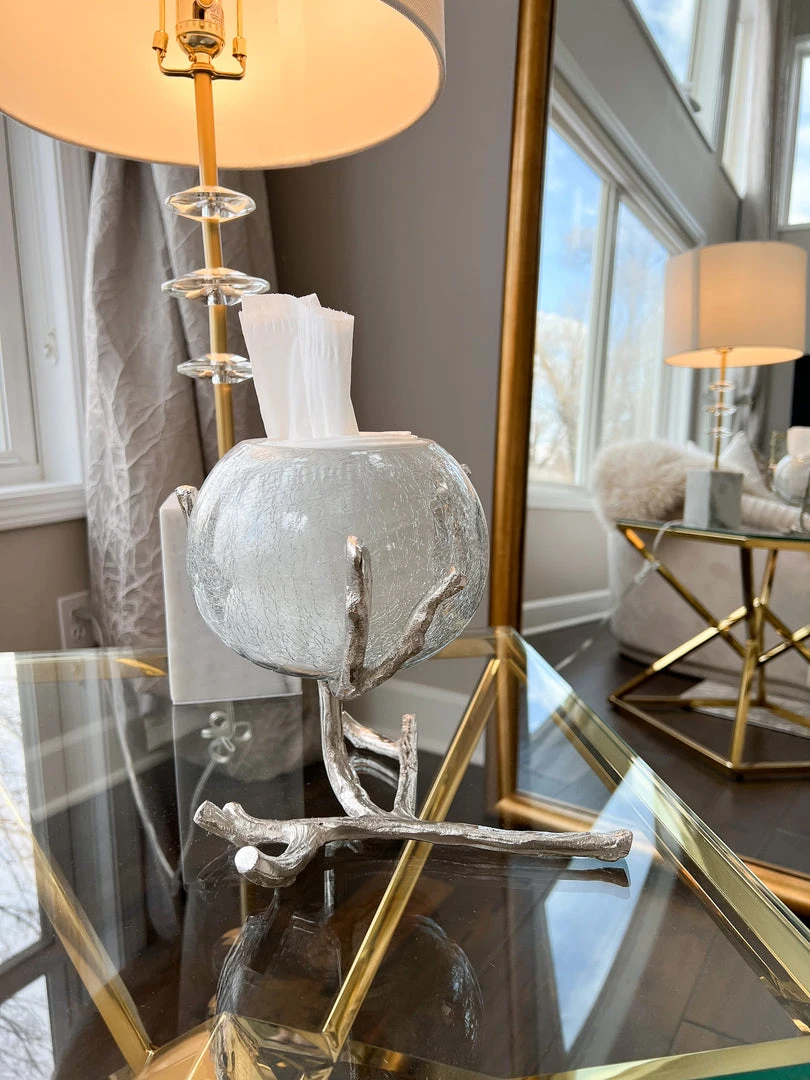 Inspire Me! Home Decor Large Branch Vase With Crackled Glass (2 Colors)