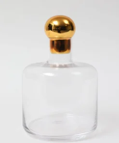 Inspire Me! Home Decor Decanter With Gold Round Top (2 Sizes)