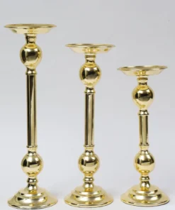 Inspire Me! Home Decor Gold Bead Detailed Candleholder (3 Sizes)