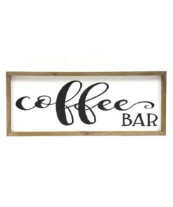 Inspire Me! Home Decor Wooden Coffee Bar Sign
