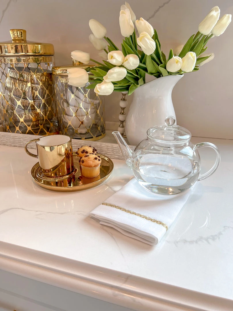 Inspire Me! Home Decor Glass Teapot With Loose Tea Infuser KITCHEN