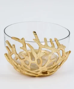 Inspire Me! Home Decor Bowls With Gold Textured Design (3 Sizes)