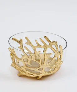 Inspire Me! Home Decor Bowls With Gold Textured Design (3 Sizes)