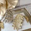 Inspire Me! Home Decor Gold Flower Coasters (Set Of 4)