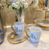 Inspire Me! Home Decor Mr. & Mrs. Mug Set (Set Of 2) Gold