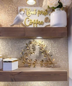 Inspire Me! Home Decor Set Of 2 Birds With Gold Crowns