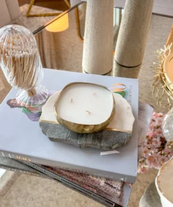 Inspire Me! Home Decor Gold Candle Tray (2 Sizes)