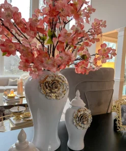 Inspire Me! Home Decor Floral Stems 36" Two Tone Cherry Blossom Stem With Pearls