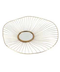 Inspire Me! Home Decor Gold Asymmetrical Circle Mirrors (Set Of 3 - 3 Different Sizes)