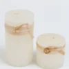 Inspire Me! Home Decor Cream Textured Pillar Candle (2 Sizes)