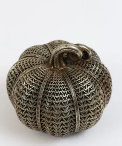 Inspire Me! Home Decor Antique Gold Resin Pumpkin (3 Styles)