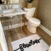 Inspire Me! Home Decor Flawless White Bath Rug BATHROOM