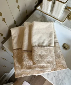 Inspire Me! Home Decor Decorative Shell Towel (2 Colors, 3 Styles)