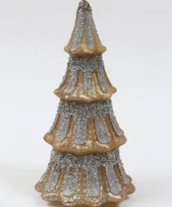 Inspire Me! Home Decor Mercury Glass Tree With Glitter (2 Sizes) Gold