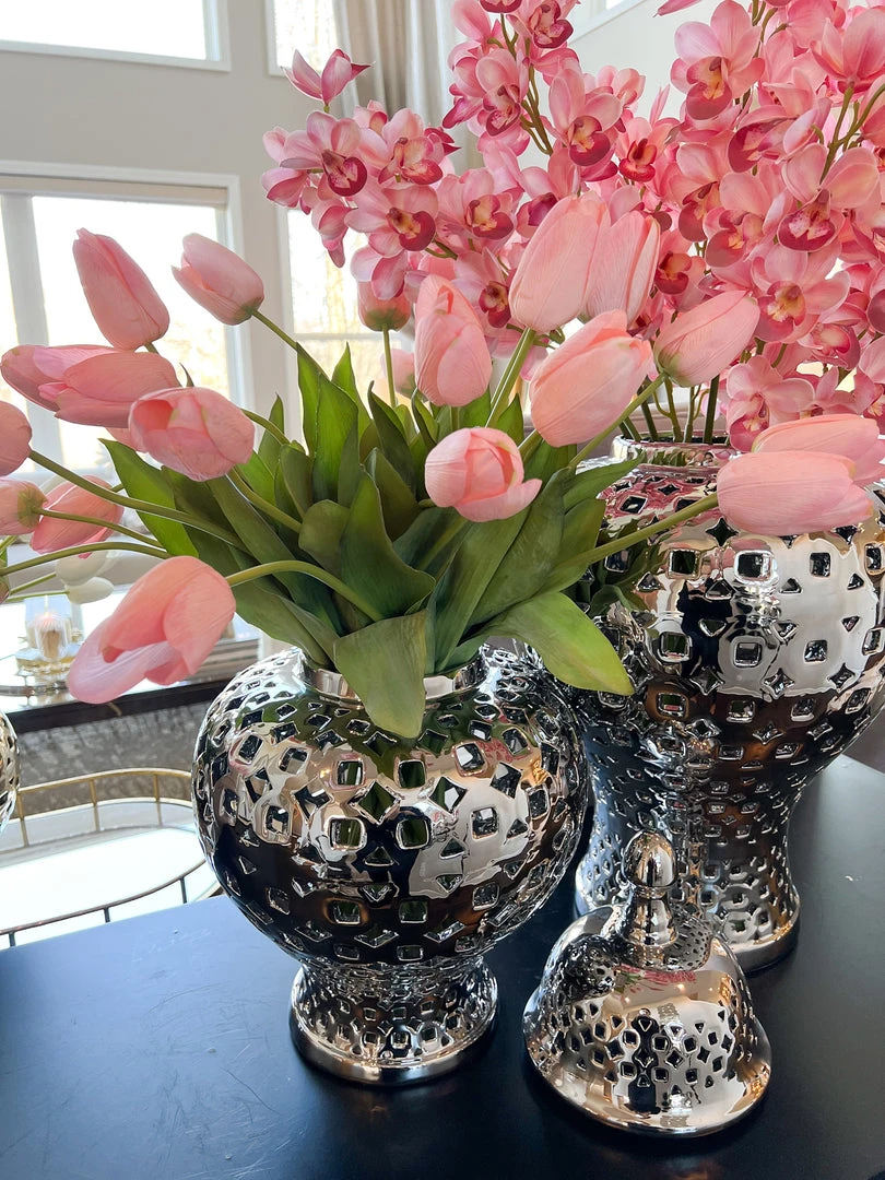 Inspire Me! Home Decor 27" Pink Real Touch Tulip Stem