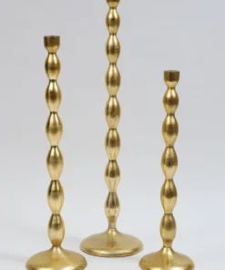 Inspire Me! Home Decor Gold Bead Floor Candle Stick (3 Sizes)