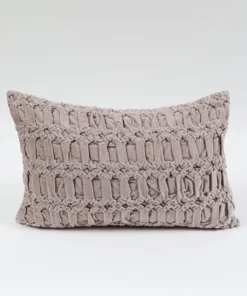 Inspire Me! Home Decor Muted Pink Velvet Down Filled Pillow Pillows