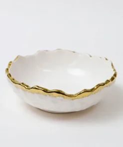 Inspire Me! Home Decor White And Gold Ombre Dinner Set