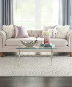 Nourison Joli Area Rug - Beige/White (3 Sizes)