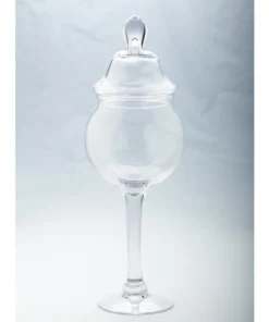 Inspire Me! Home Decor Glass Stem Jar (2 Sizes) Jars