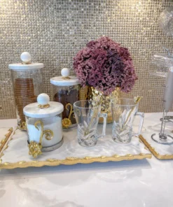 Inspire Me! Home Decor Large Hammered Gold Metallic Ceramic Planter Pot (5.75")