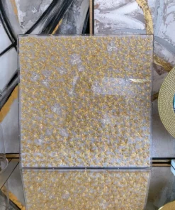 Inspire Me! Home Decor Gold And Silver Metal Flower Field Wall Art