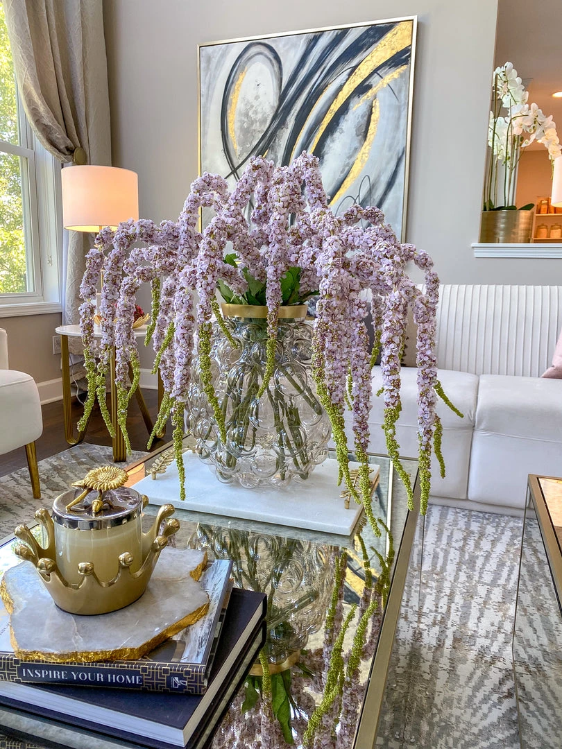 Inspire Me! Home Decor Bubble Vase With Gold Rim (2 Sizes)