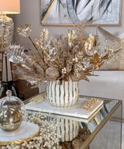 Inspire Me! Home Decor Metallic Gold Fern Spray