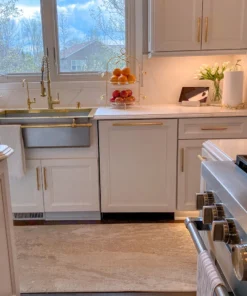 Inspire Me! Home Decor Two-Tiered Gold Leaf Serving Display