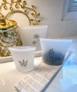 Inspire Me! Home Decor Wild Flower Silicone Reusable Bags (Set Of 3) KITCHEN