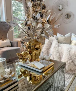 Inspire Me! Home Decor Gold Sleek Ginger Jar (2 Sizes)