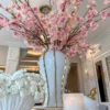 Inspire Me! Home Decor Floral Stems Pink Cherry Blossom Branch Stem