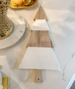 Inspire Me! Home Decor Wooden Christmas Tree Charcuterie Board