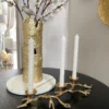 Inspire Me! Home Decor Gold Branch Triple Candle Holder