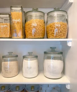 Inspire Me! Home Decor Large White Script Pantry Labels