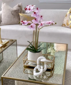 Inspire Me! Home Decor Set Of 2 Gold Mirrored Trays