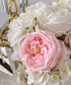 Inspire Me! Home Decor Real Touch Austin Rose (4 Colors) Floral Stems