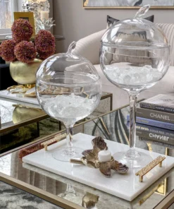 Inspire Me! Home Decor Glass Stem Jar (2 Sizes)