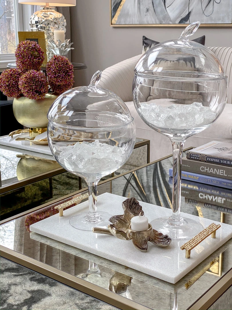 Inspire Me! Home Decor Glass Stem Jar (2 Sizes)