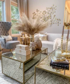 Inspire Me! Home Decor Light Feathered Pampa Grass Stem (4 Colors) Floral Stems