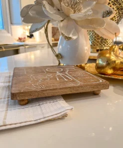 Inspire Me! Home Decor Wooden Measurement Trivet