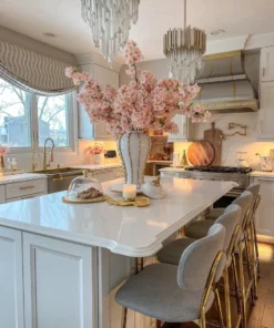 Inspire Me! Home Decor White Ginger Jar With Gold Details (3 Sizes)