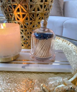 Inspire Me! Home Decor Glass Cloche With Black Tip Matches