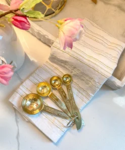 Inspire Me! Home Decor Gold Textured Measuring Spoons