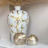 Inspire Me! Home Decor Glossy Gold Metallic Orb Candles (2 Sizes)